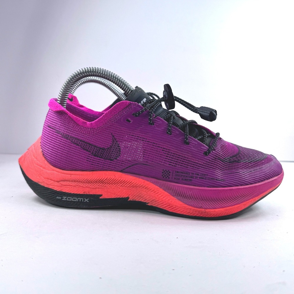 Nike ZoomX Vaporfly Next% 2 Womens 7 Running Shoes Hyper Violet CU4123-501